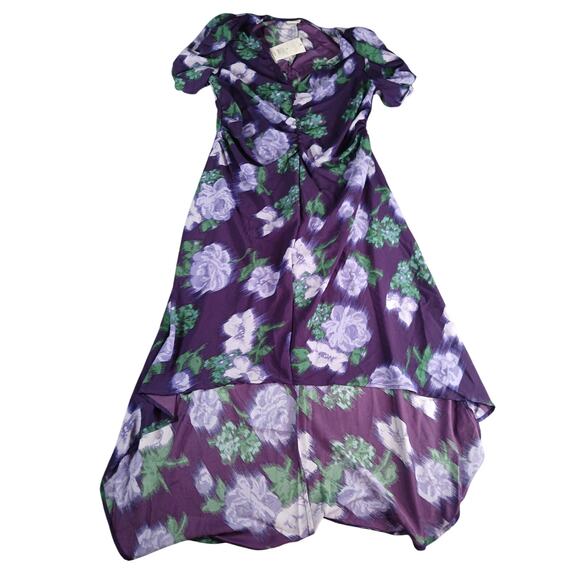 A New Day Dress Womens XL Purple Flowy Chic Dress High-Low Floral Target NWT - Picture 1 of 7